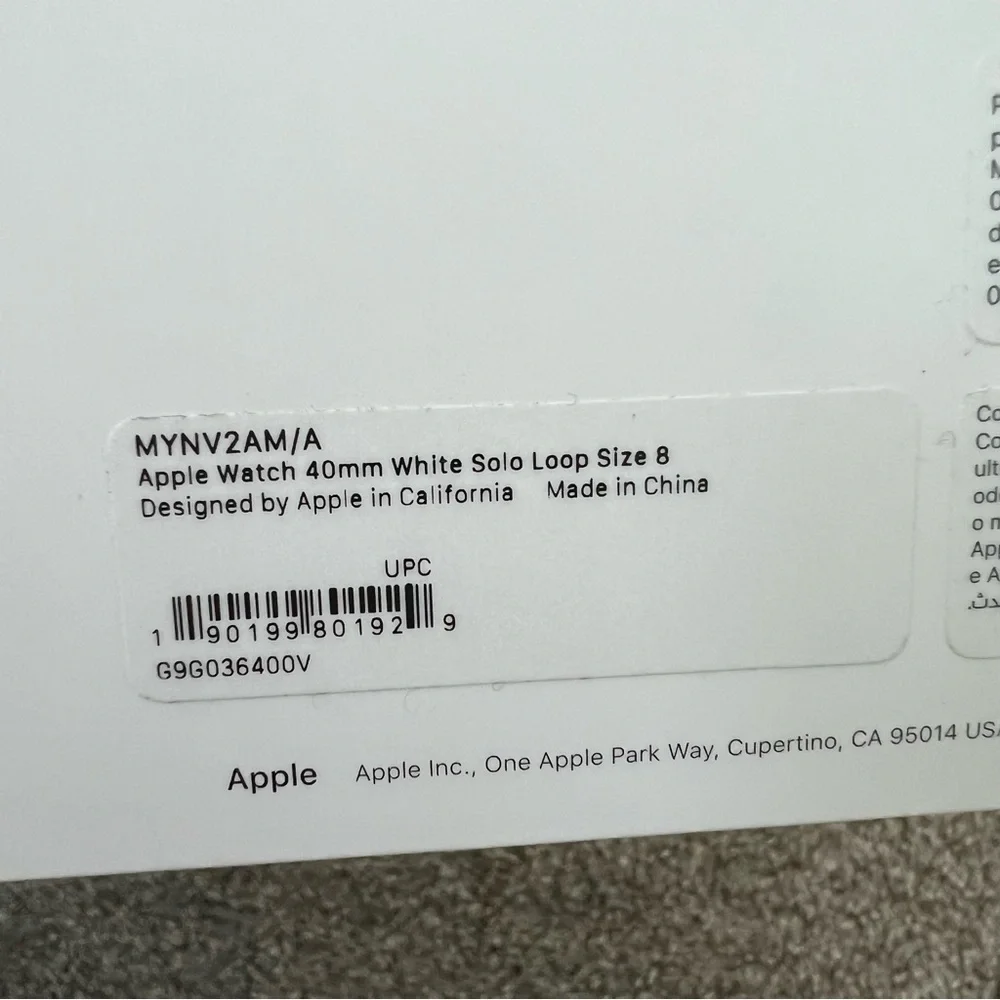 Apple White Smartwatch Band